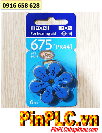 Maxell PR44 (Pin 675), Pin trợ thính PR44 (Pin 675), Pin máy điếc PR44 (Pin 675) 1.45v (Xuất xứ Đức)